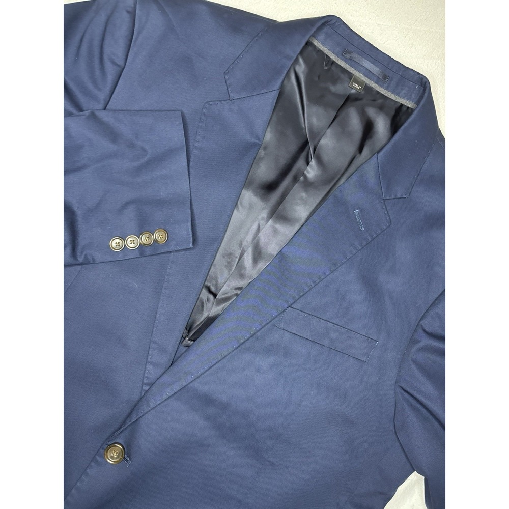 J. Crew Blazer Men's 44R Navy Blue Ludlow Larusmiani Italy 2 Button Sport Coat
